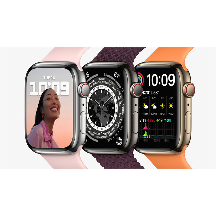 محصول نمونه تستی ساعت هوشمند اپل واچ سری 7 مدل 45mm Aluminum Case with Sport silicone Band