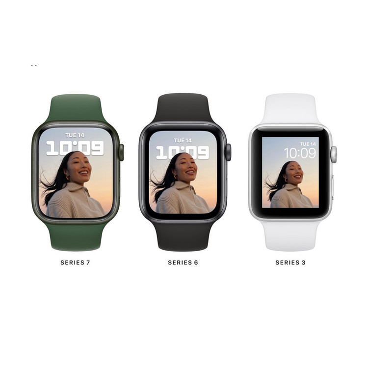 محصول نمونه تستی ساعت هوشمند اپل واچ سری 7 مدل 45mm Aluminum Case with Sport silicone Band